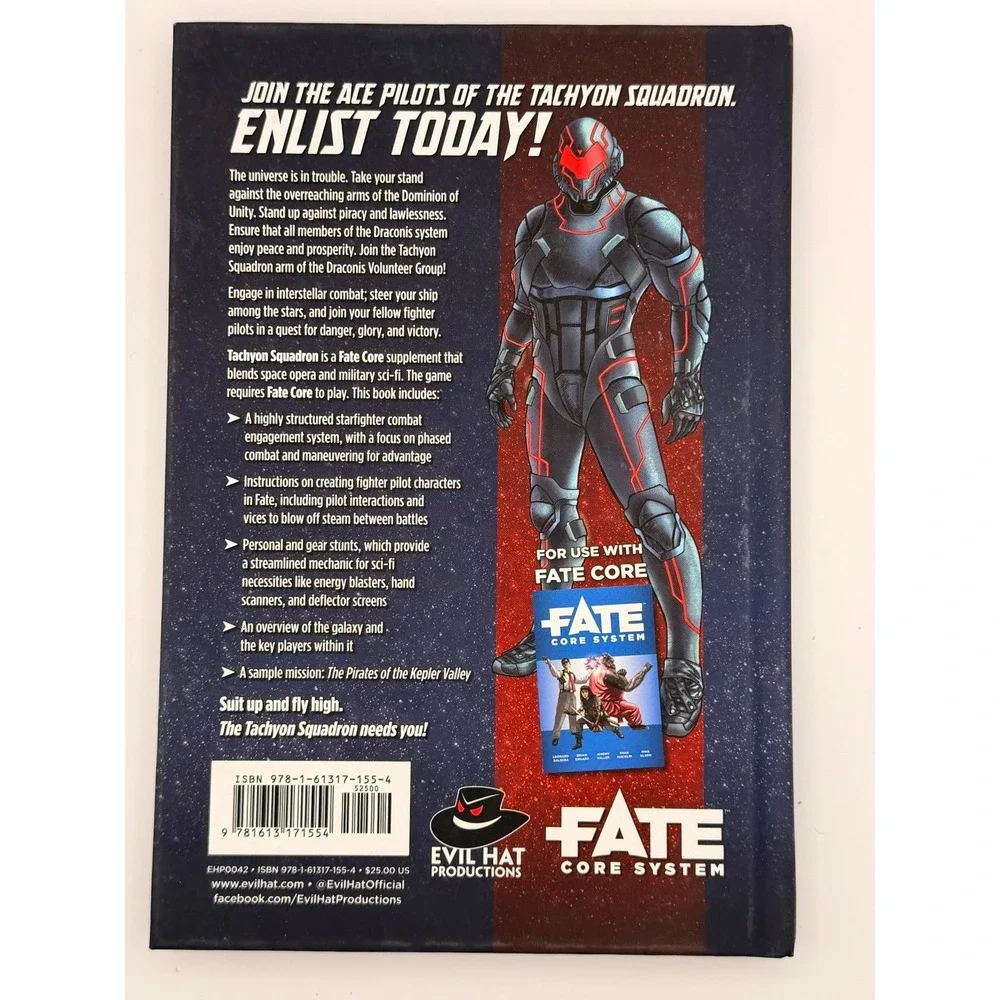 Tachyon Squadron RPG - FATE - Hardcover - New - Evil Hat Productions